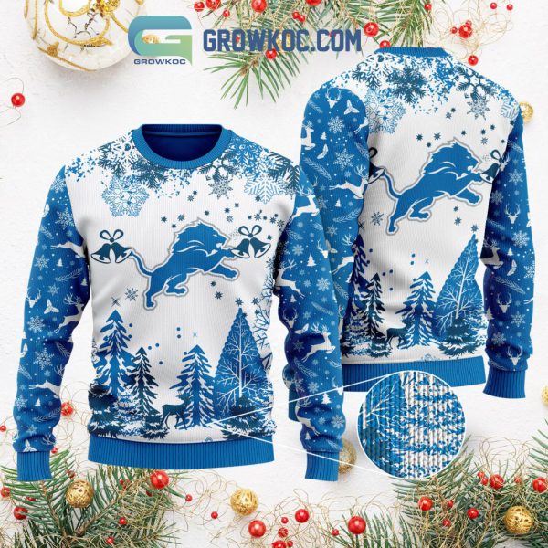 Detroit Lions Special Christmas Ugly Sweater Design Holiday Edition