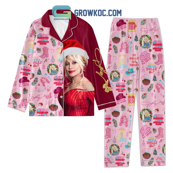 Dolly Parton It’s Hard To Be A Diamond In A Rhinestone World Pajamas Set