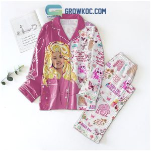 Dolly Parton My Queen My Valentine Pink Fleece Pajamas Set