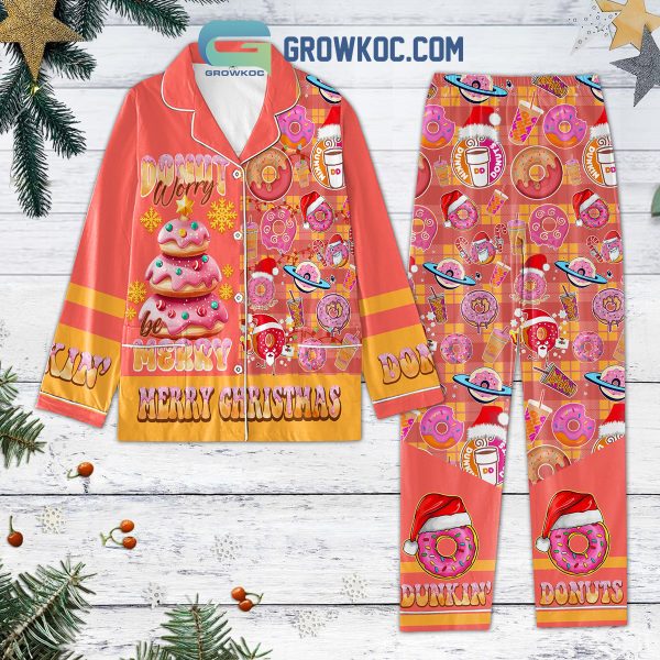 Donut Worry Merry Christmas Pajamas Set