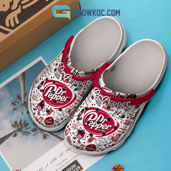 Dr. Pepper EST 1885 I Will Drink Dr Pepper Everywhere Clogs Crocs