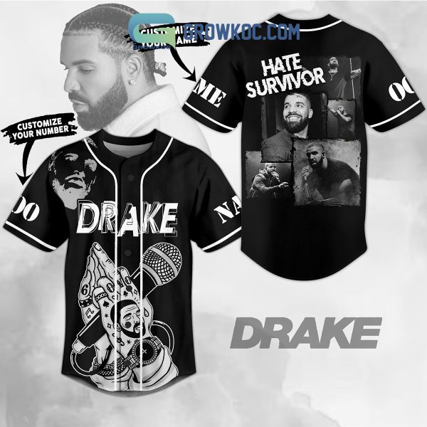 Drake Hate Survivor Personalized Baseball Jersey