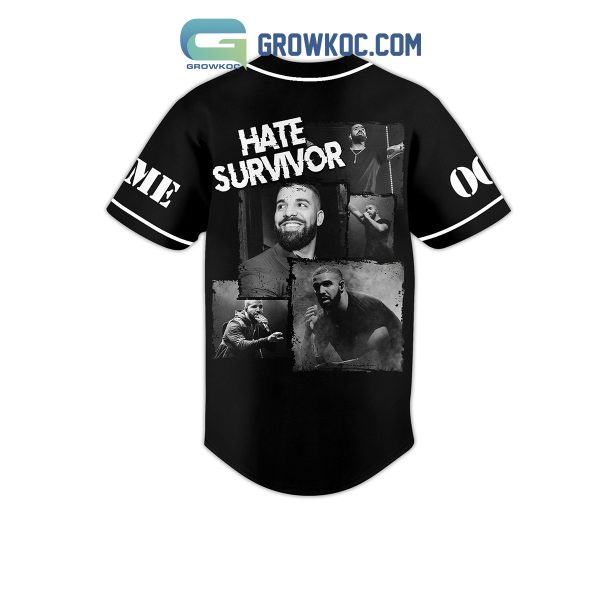 Drake Hate Survivor Personalized Baseball Jersey