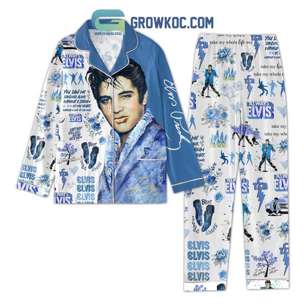 Elvis Presley Always Elvis Can’t Help Falling Inlong With You Pajamas Set