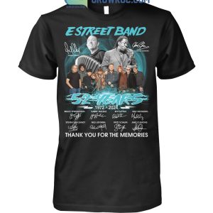 Bruce Springsteen And The E Street Band 50 Years 1972 2022 Memories T Shirt