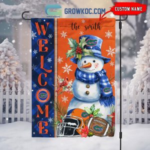 Florida Gators Football Snowman Welcome Christmas House Garden Flag