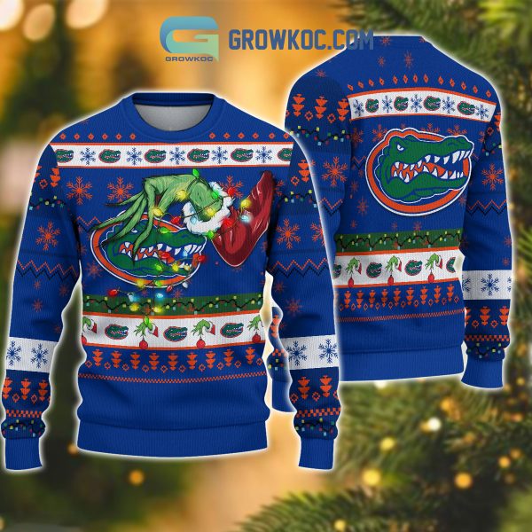 Florida Gators NCAA Grinch Christmas Ugly Sweater