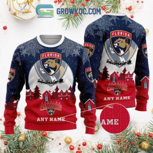 Florida Panthers NHL Merry Christmas Personalized Ugly Sweater