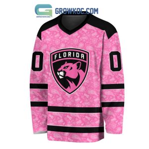 Florida Panthers NHL Special Pink Breast Cancer Hockey Jersey Long Sleeve