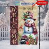 Florida Gators Football Snowman Welcome Christmas House Garden Flag