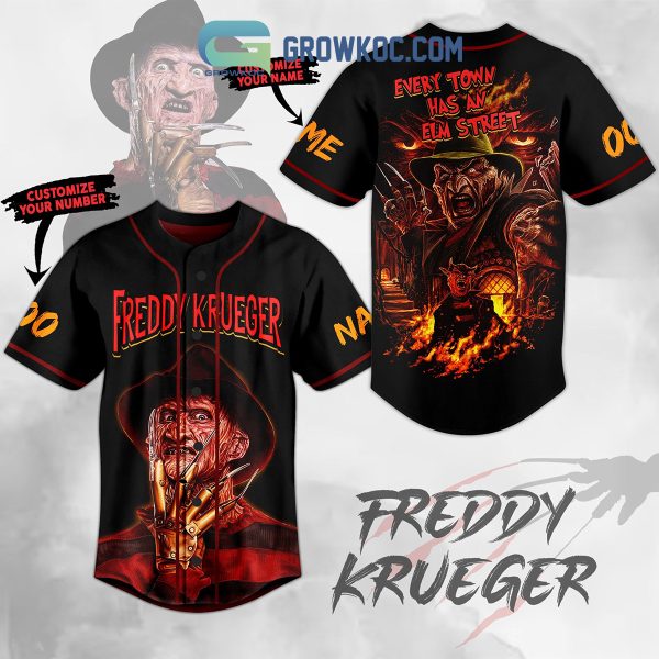 Freddy Krueger Every Town Has An Elm Street Personalized Baseball Jersey