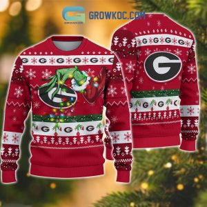 Georgia Bulldogs NCAA Grinch Christmas Ugly Sweater