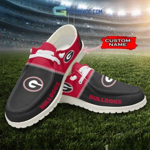 Georgia Bulldogs Personalized Hey Dude Shoes