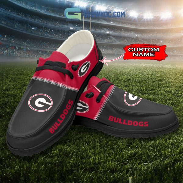 Georgia Bulldogs Personalized Hey Dude Shoes