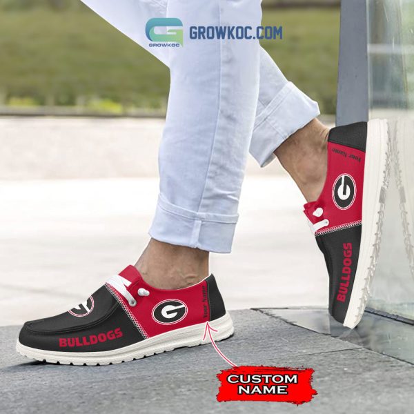 Georgia Bulldogs Personalized Hey Dude Shoes