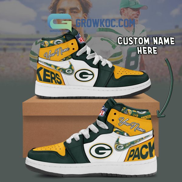 Green Bay Packers Personalized Air Jordan 1 High Top Shoes Sneakers