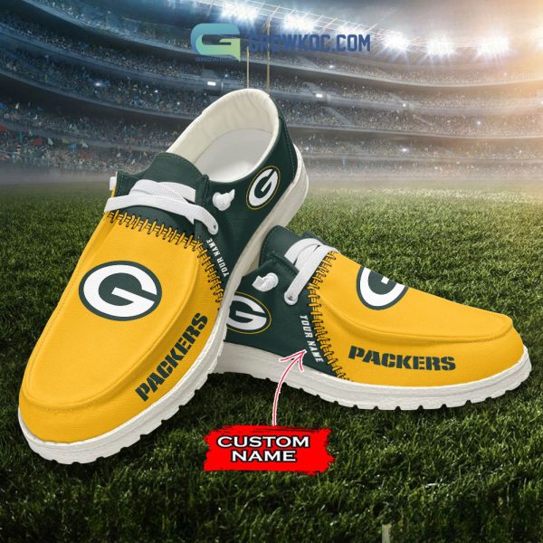 Green Bay Packers Personalized Hey Dude Shoes