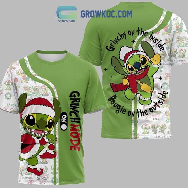 Grinchmode On Grinchy On The Inside Bougie On The Outside Hoodie T Shirt