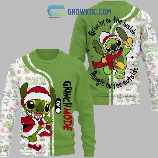 Grinchmode On Grinchy On The Inside Bougie On The Outside Hoodie T Shirt