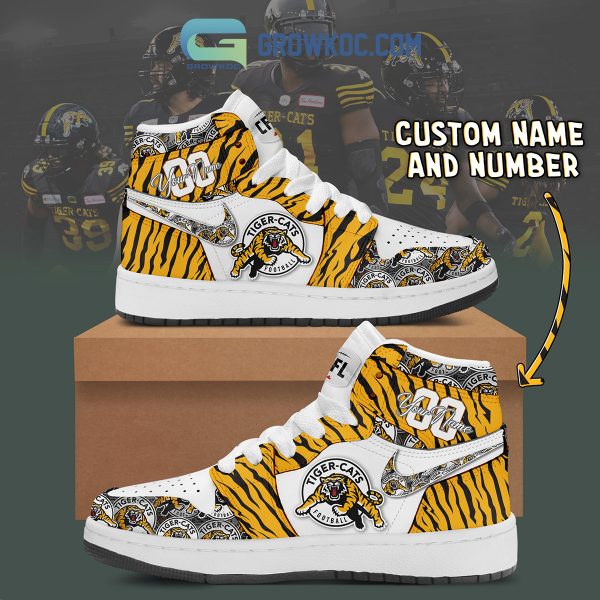 Hamilton Tiger Cats Personalized Air Jordan 1 Shoes