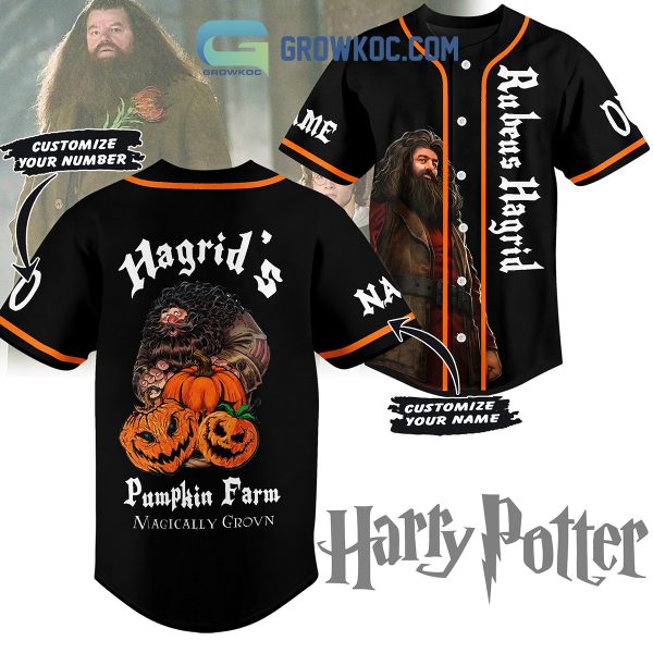 Harry Potter Hagrid’s Pumpkin Farm Magically Grown Personalized Baseball Jersey