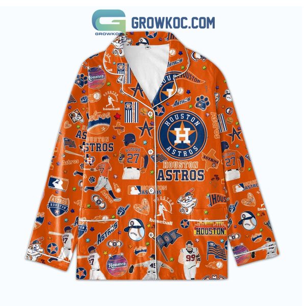 Houston Astros Baseball New Styles Pajamas Set