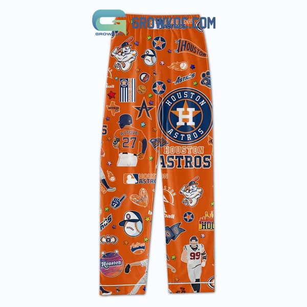 Houston Astros Baseball New Styles Pajamas Set