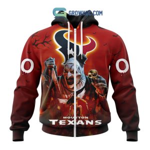 Houston Texans NFL Horror Terrifier Ghoulish Halloween Day Hoodie T Shirt
