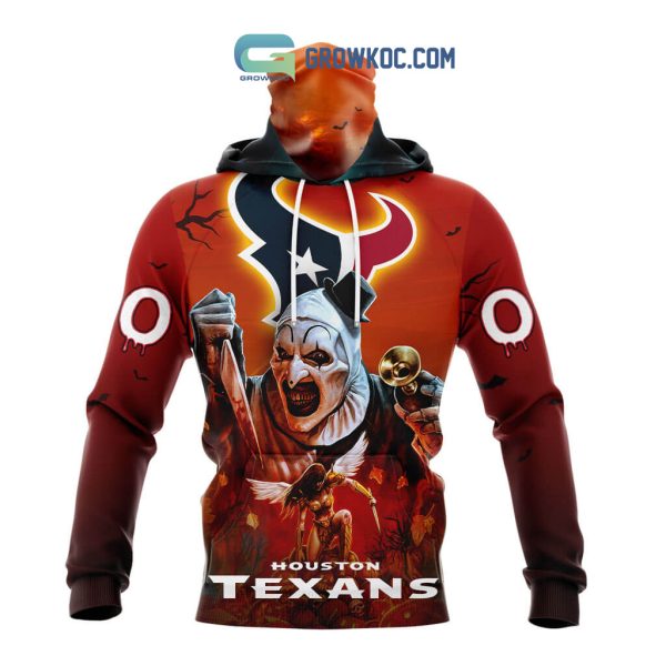 Houston Texans NFL Horror Terrifier Ghoulish Halloween Day Hoodie T Shirt