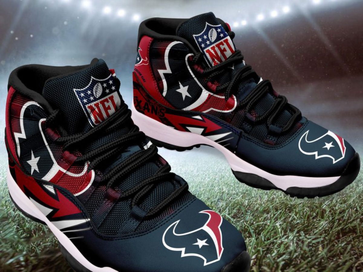 Houston Texans NFL Personalized Air Jordan 13 Sport Shoes - Growkoc