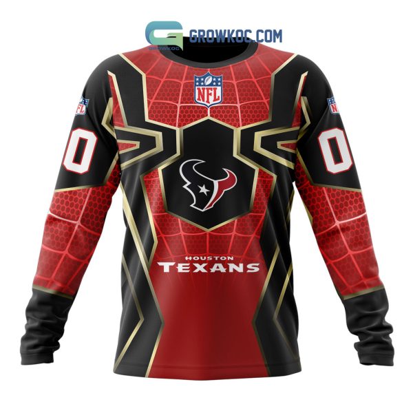 Houston Texans NFL Spider Man Far From Home Special Jersey Hoodie T Shirt