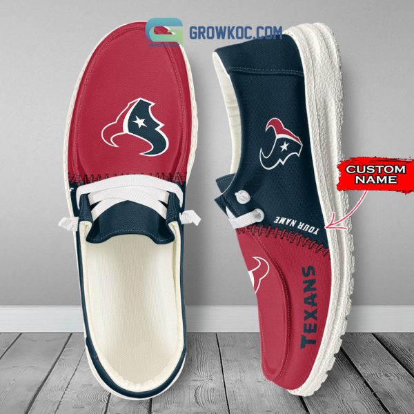 Houston Texans Personalized Hey Dude Shoes