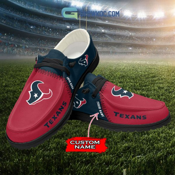 Houston Texans Personalized Hey Dude Shoes