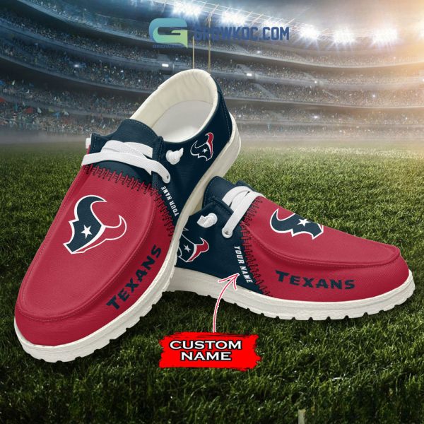 Houston Texans Personalized Hey Dude Shoes