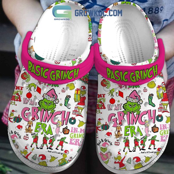 In My Grinch Era Christmas Pink Clogs Crocs