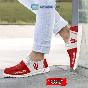 Indiana Hoosiers Personalized Hey Dude Shoes
