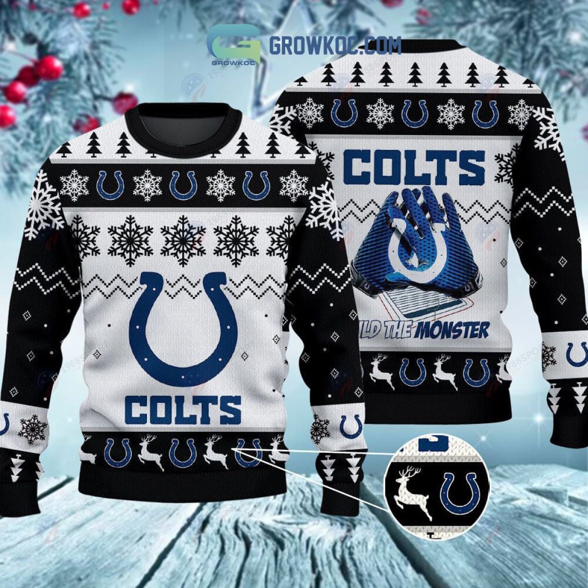 Colts light up christmas sweater hotsell