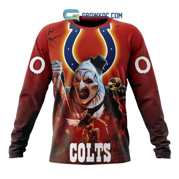 Indianapolis Colts NFL Horror Terrifier Ghoulish Halloween Day Hoodie T Shirt