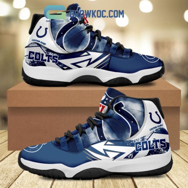 Indianapolis Colts NFL Personalized Air Jordan 11 Shoes Sneaker