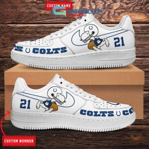 Indianapolis Colts NFL Snoopy Personalized Air Force 1 Low Top Shoes