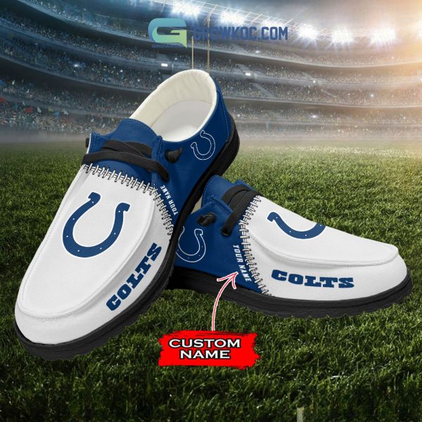Indianapolis Colts Personalized Hey Dude Shoes