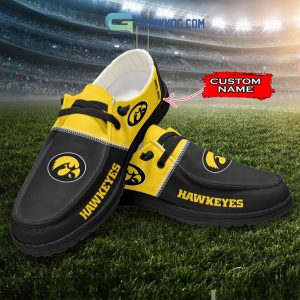 Iowa Hawkeyes Personalized Hey Dude Shoes