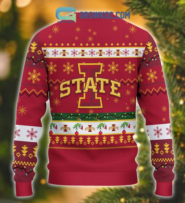 Iowa State Cyclones NCAA Grinch Christmas Ugly Sweater