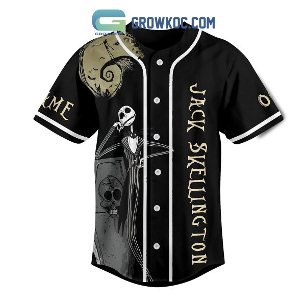 Jack Skellington Nice Work Bone Daddy Personalized Baseball Jersey