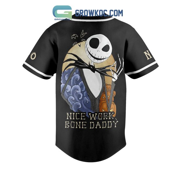 Jack Skellington Nice Work Bone Daddy Personalized Baseball Jersey