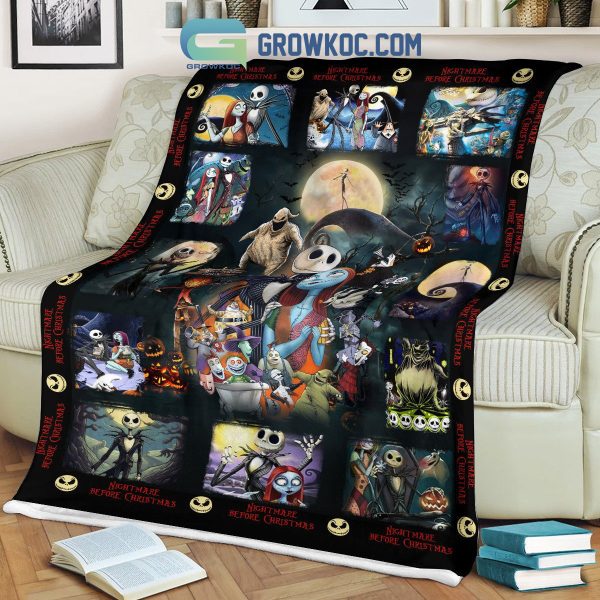 Jack Skellington Nightmare Before Christmas Halloween Fleece Blanket Quilt