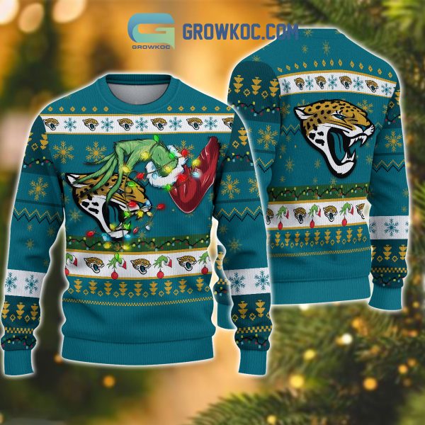 Jacksonville Jaguars NFL Grinch Christmas Ugly Sweater