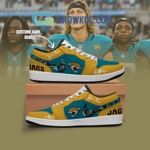 Jacksonville Jaguars NFL Personalized Air Jordan 1 Shoes