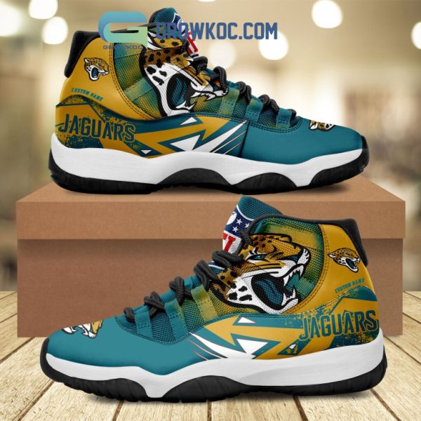 Jacksonville Jaguars NFL Personalized Air Jordan 11 Shoes Sneaker