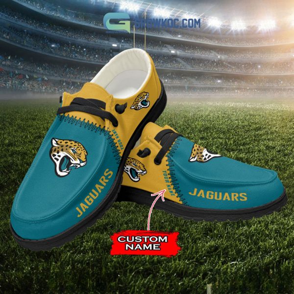Jacksonville Jaguars Personalized Hey Dude Shoes